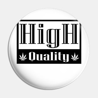 High Quality Pot Black Logo Pin