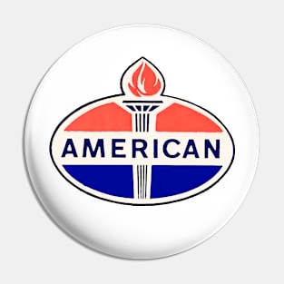 American Oil 1960s Vintage Auto Decal Pin