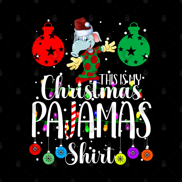 This Is My Christmas Pajama Outfit Xmas Lights Funny Holiday by CharJens