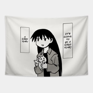 I redraw the good year cat plushies sakaki / azumanga daioh manga Tapestry