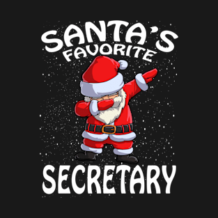 Santas Favorite Secretary Christmas T-Shirt