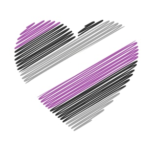 Asexual flag heart T-Shirt