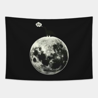 dinosaurs on the moon Tapestry