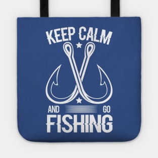 keep calm go fishing 2 Tote