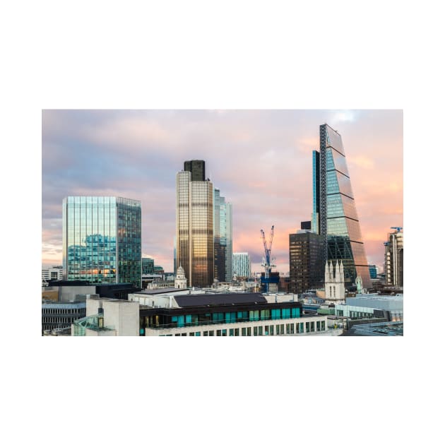 City of London Evening Skyline by GrahamPrentice