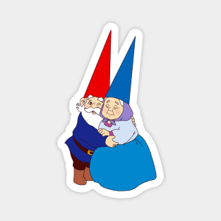 David the Gnome and Lisa Retro Magnet