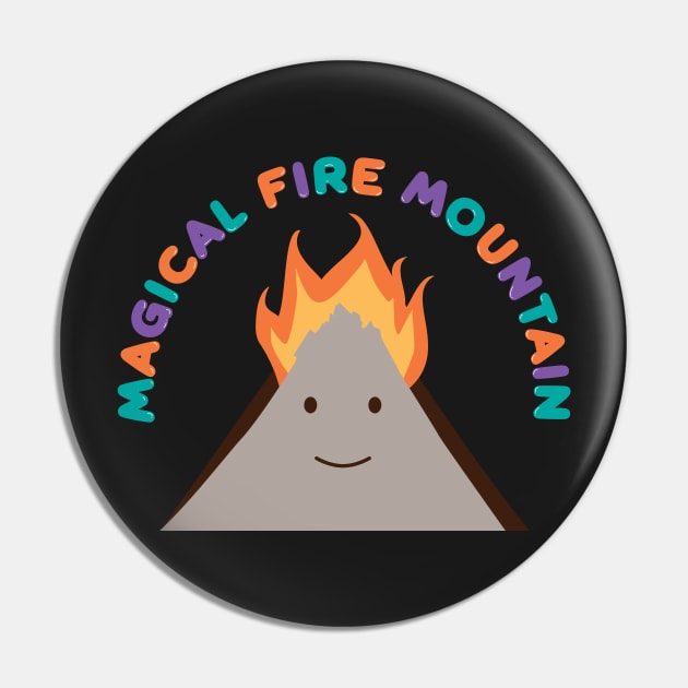 Magical Fire Mountain Pin by Dueling Genre