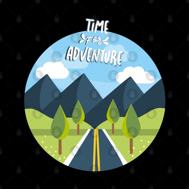 Time for Adventure Explore the world travel lover summer holidays vacation by BoogieCreates