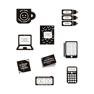 Study Session Essentials Sticker Pack T-Shirt