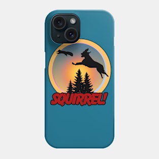 Funny Dog lovers gift of Dog chasing squirrel Phone Case