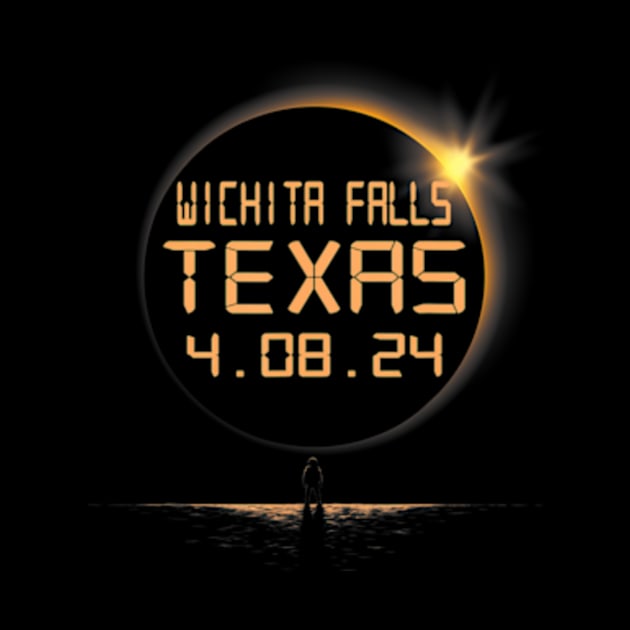 Wichita Falls Texas Tx Total Solar Eclipse April 8 2024 4-8 by SanJKaka