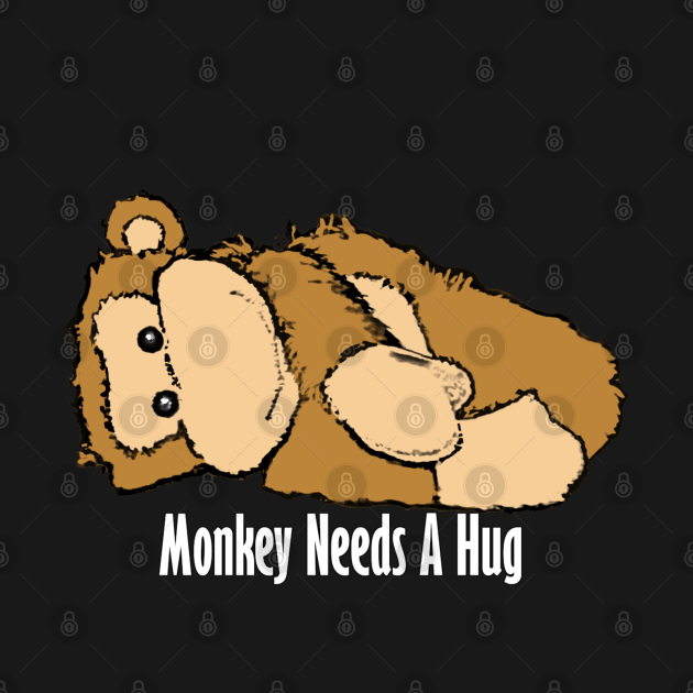 Monkey Needs A Hug Blackmirror TShirt TeePublic