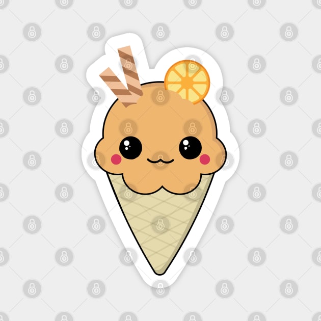 Kawaii Ice Cream Magnet by Sasyall