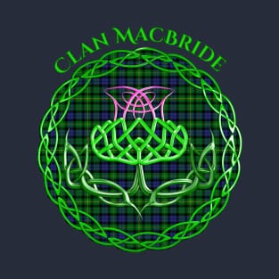 MacBride Scottish Tartan Celtic Thistle T-Shirt
