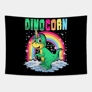 Cute Dinocorn Dinosaur & Unicorn Unisaur Tapestry