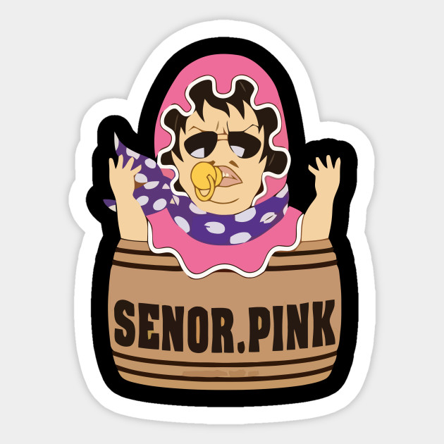 One Piece Senor Pink With Barrel Senor Pink Sticker Teepublic