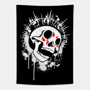 Skull paint attack Tapestry