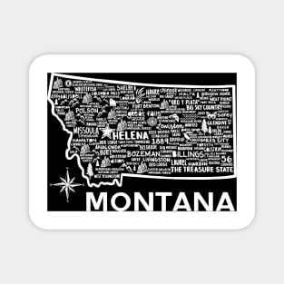 Montana Map Magnet