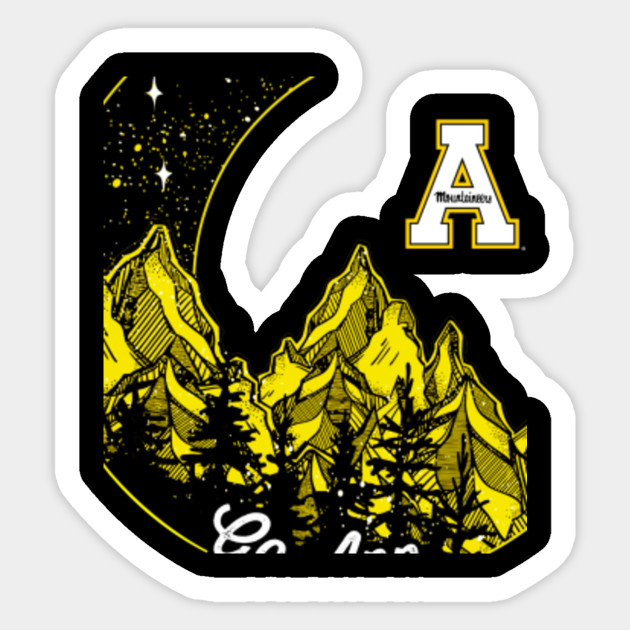 Appalachian State Mountaineers State Slogan Apparel Appalachian Sticker Teepublic Uk