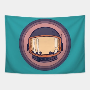 Retro cosmonaut Tapestry