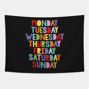 Days of the week Tapestry