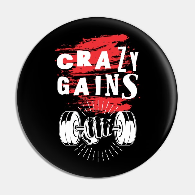 Crazy gains - Nothing beats the feeling of power that weightlifting, powerlifting and strength training it gives us! A beautiful vintage movie design representing body positivity! Pin by Crazy Collective