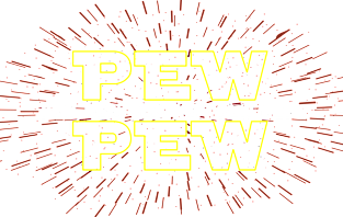 Pew Pew Pew Sticker