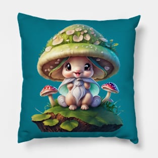 Fairy Tale Fungi Fantasy Pillow