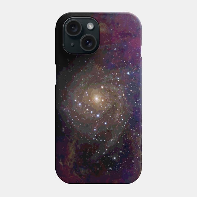 watercolor galaxy 5 Phone Case by Kitaro Yamaguchi