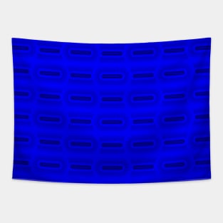 Blue Midcentury Modern Basketweave Retro Modern Design Tapestry