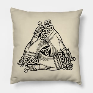 odin's horns symbol Pillow