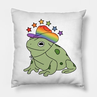 Rainbow Frog Pillow