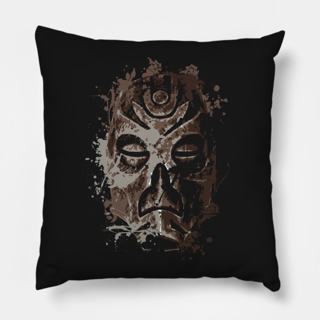 The Priest Mask Pillow by TeruTeeSign