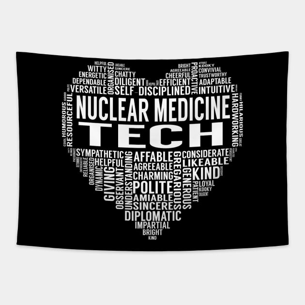 Nuclear Medicine Tech Heart Tapestry by LotusTee