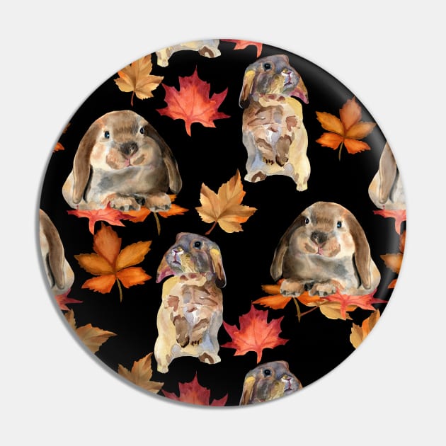 Rabbits and autumn leaves Pin by Irina_Reznikova