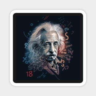 Albert Einstein E=mc2 design, Magnet