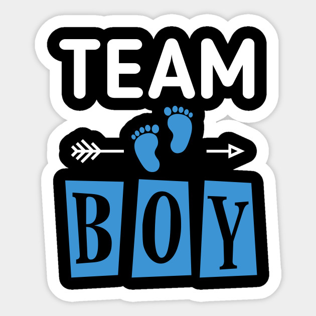 Download Team Boy Gender Reveal Baby - Gender Reveal - Sticker | TeePublic
