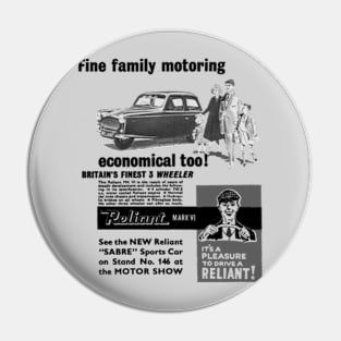 RELIANT MARK VI - advert Pin