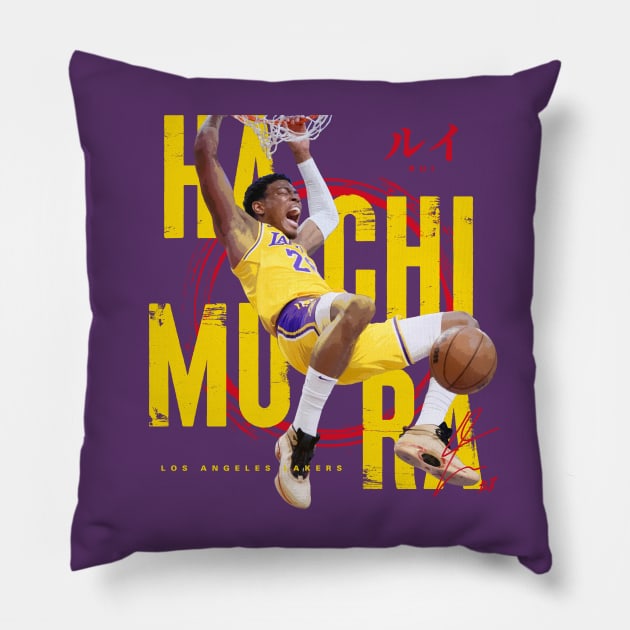 Rui Hachimura Pillow by Juantamad