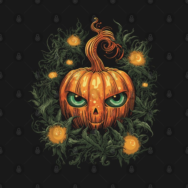 Halloween Pumpkin, Spooky Pumpkin Face by Apocatnipse Meow