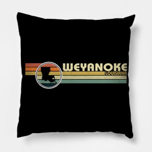 Weyanoke Louisiana vintage 1980s style Pillow