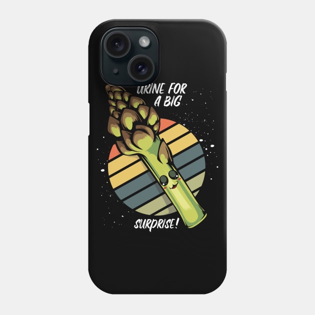 Asparagus - Urine For A Big Surprise! Funny Vegetable Pun Phone Case by Lumio Gifts