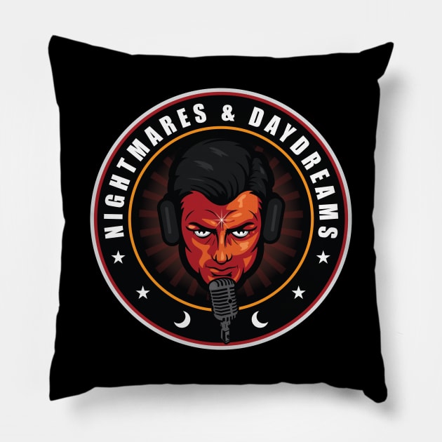 Nightmare Ned Logo Pillow by Nightmares & Daydreams