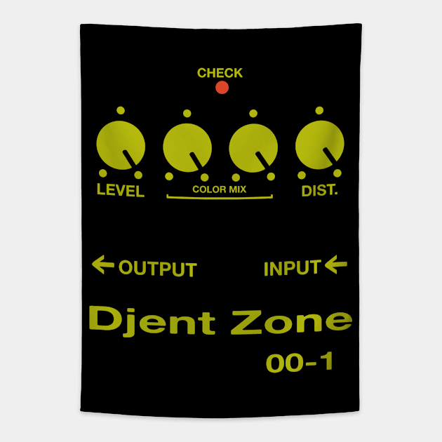 Djent Zone Guitar Pedal Tapestry by blueversion