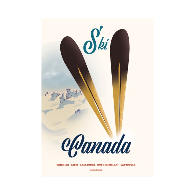 Vintage Canada ski poster by nickemporium1