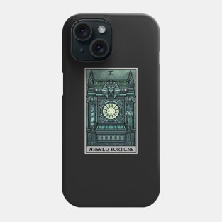 Wheel of Fortune Tarot Card Halloween Goth Witch Gothic Clock Tower Phone Case