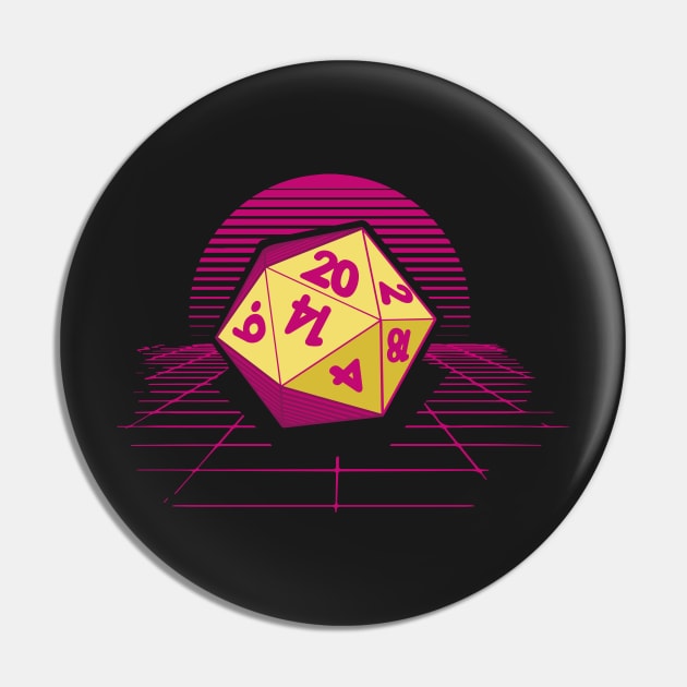 DND Synthwave Pin by DesignedbyWizards