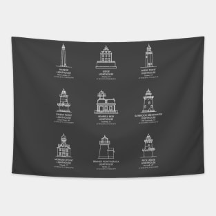 Lighthouses of Long Island Sound (Volume 1) Tapestry