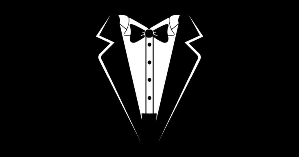 Black Tuxedo Funny Groomsman Outfit Wedding Gift Tuxedo Sticker