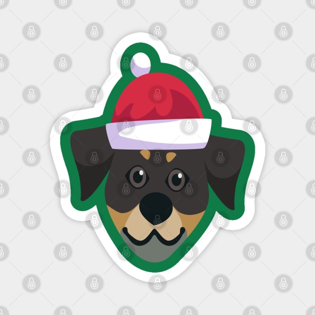 Funny Rottweiler Dog Christmas 2020 Dog Lover Christmas Magnet by cuffiz